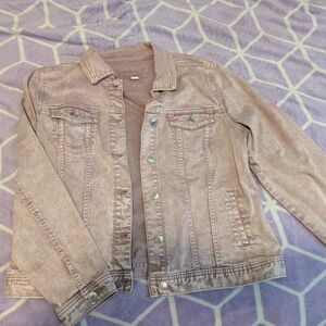 Maurices Light Purple Denim Jacket